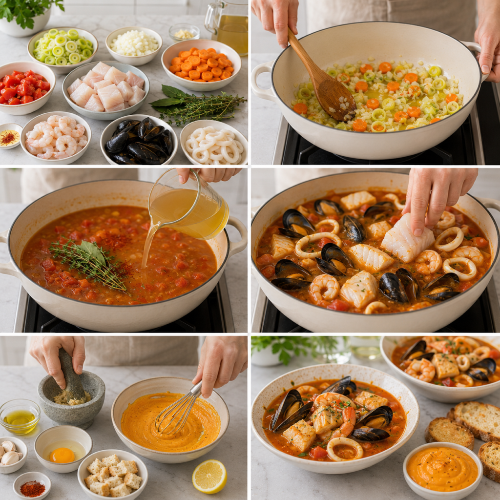 Marmite de la Mer Sauce Rouille