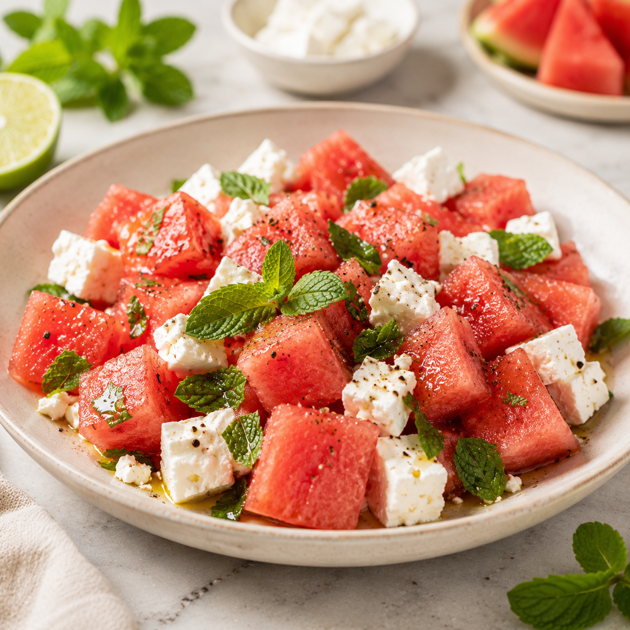 Salade de Pastèque et Feta