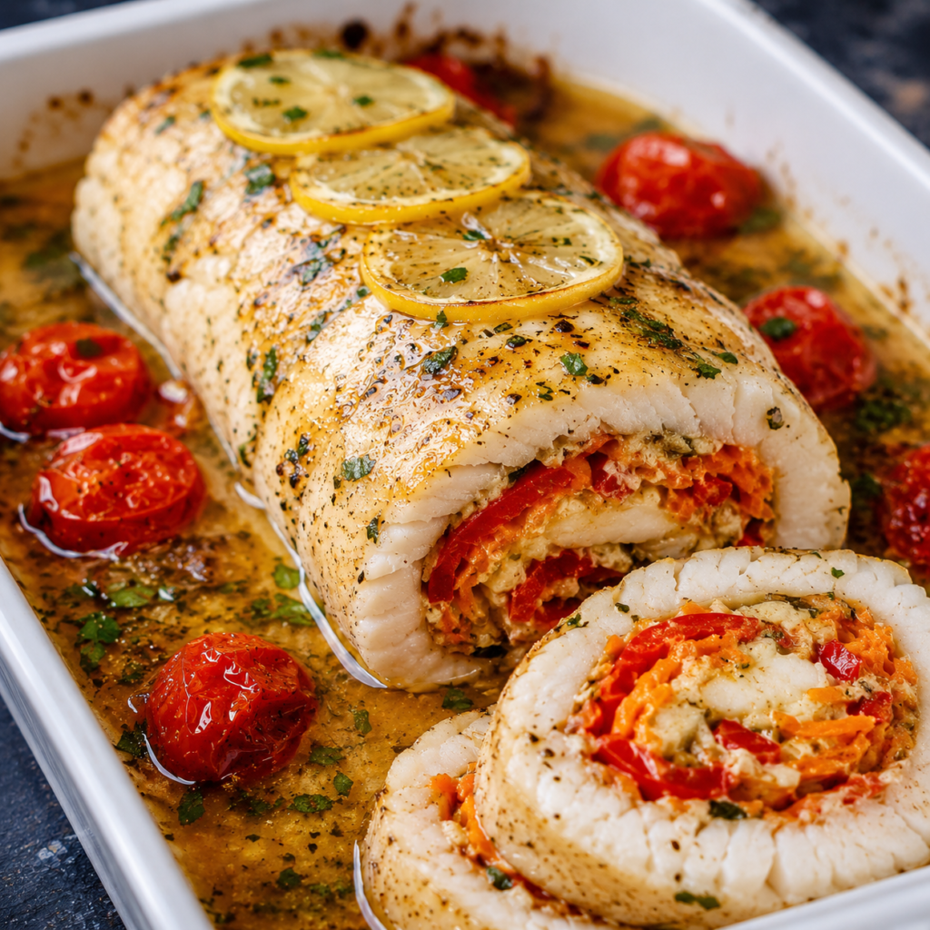 Rouleau de Poisson au Four