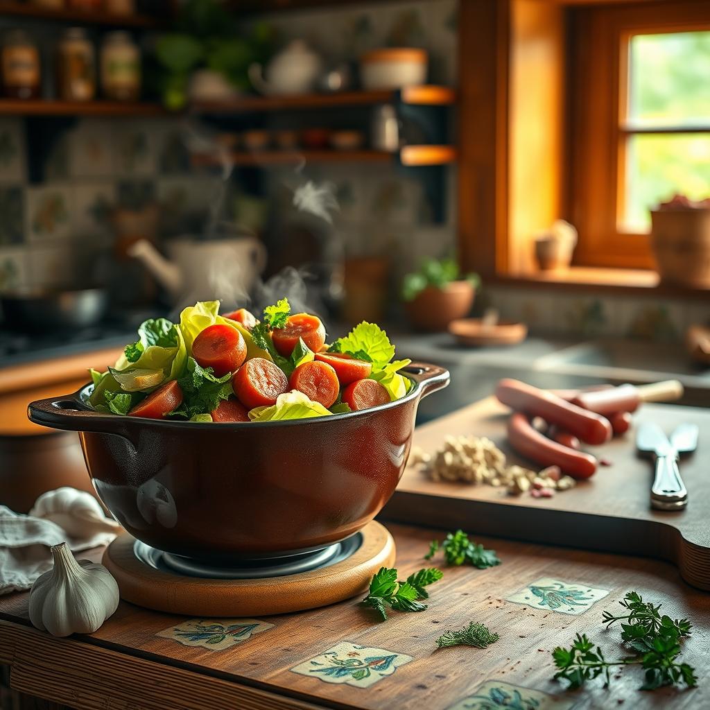 Potée aux Saucisses et Chou