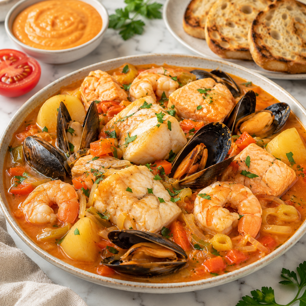 Marmite de la Mer et sa Sauce Rouille