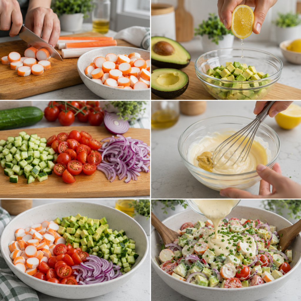 Salade de Surimi et Avocat