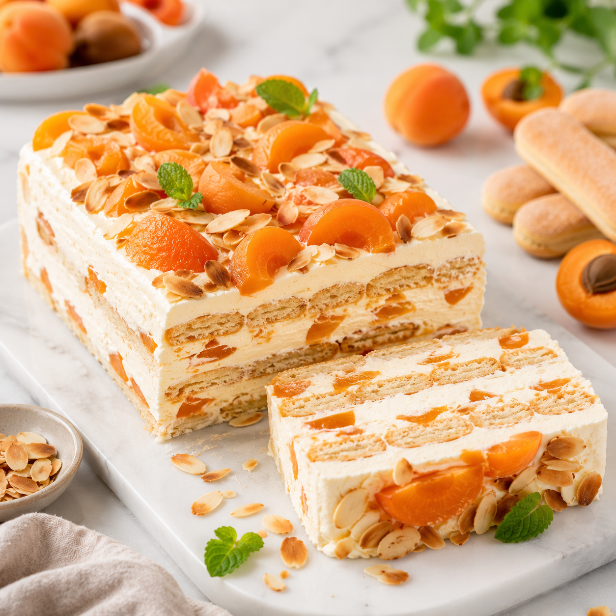 Terrine Gourmande aux Abricots et Biscuits Fondants