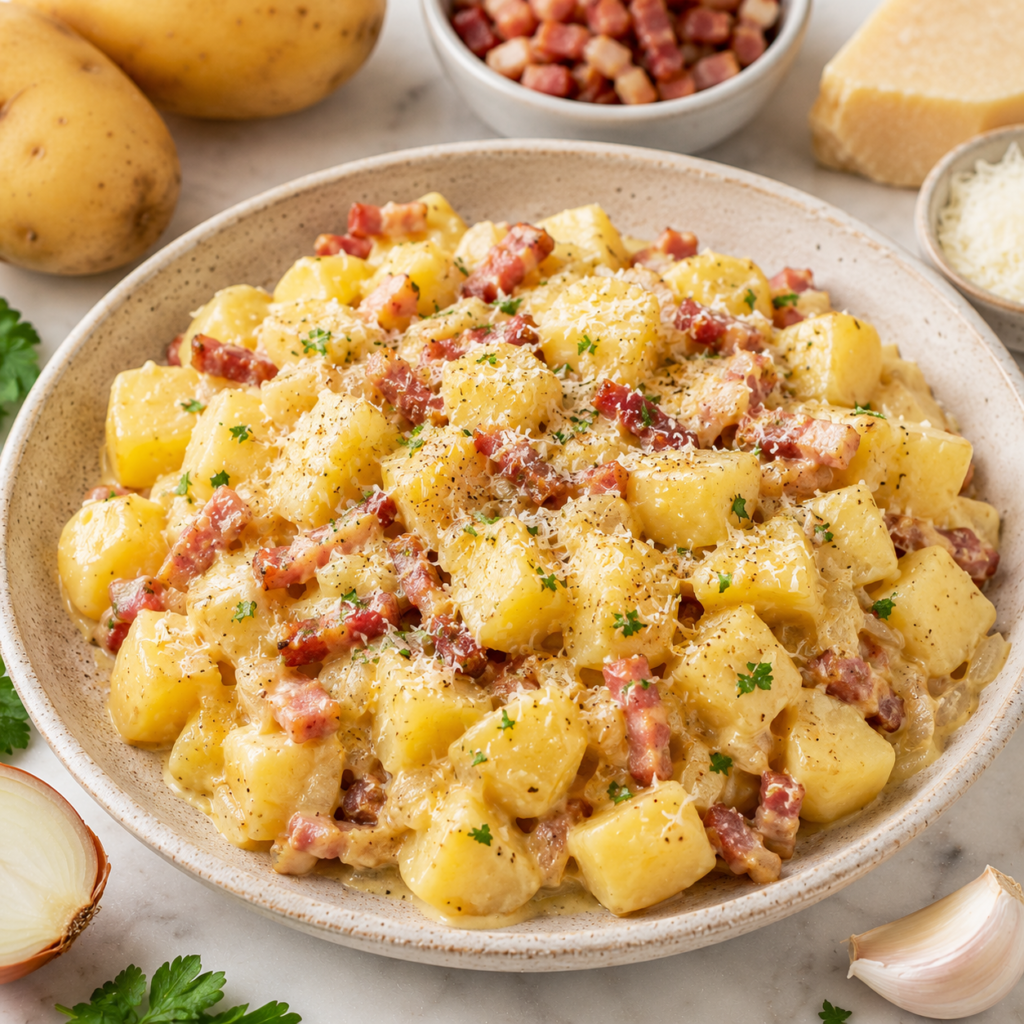 Carbonara de Pommes de Terre