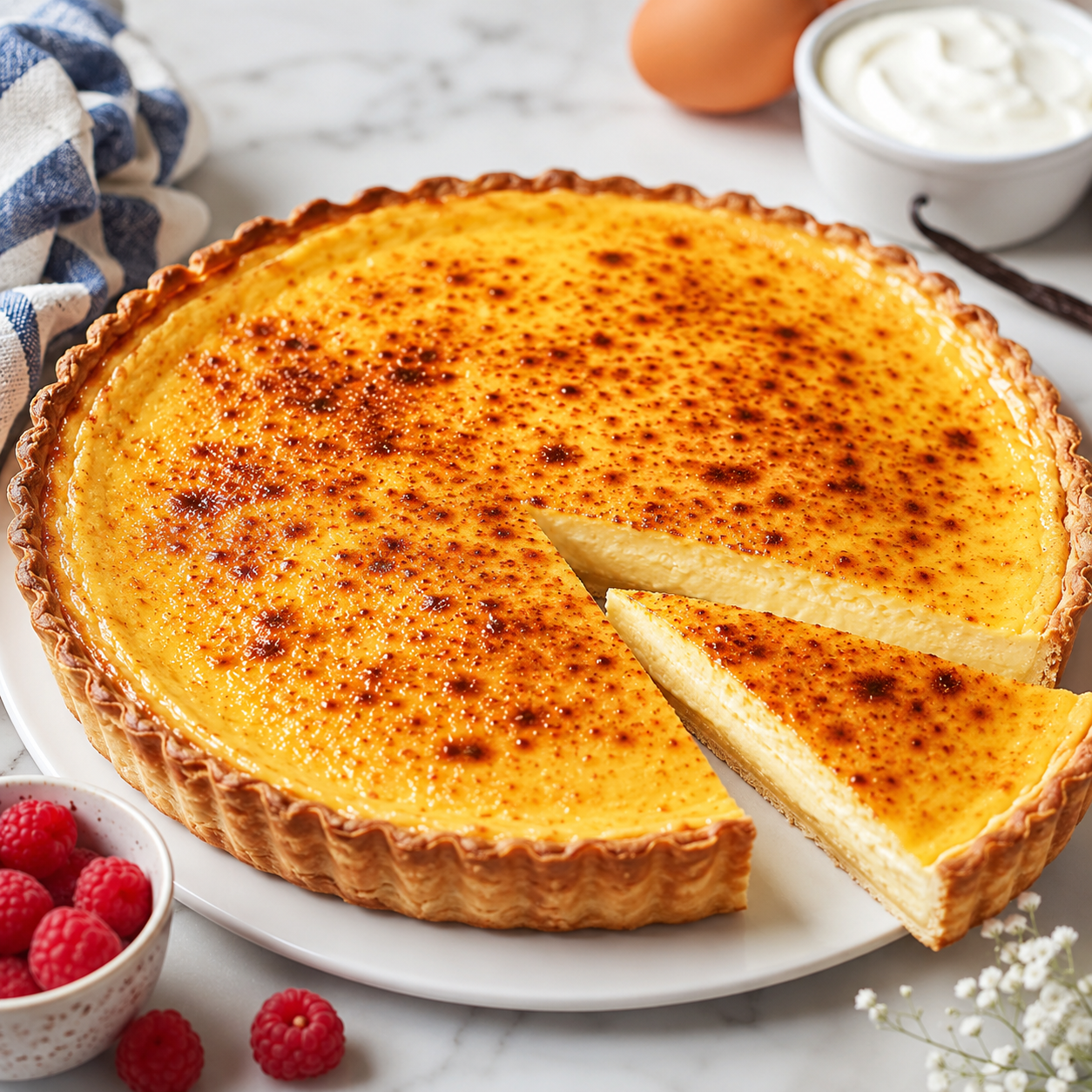 Tarte aux Petits-Suisses Vanillée