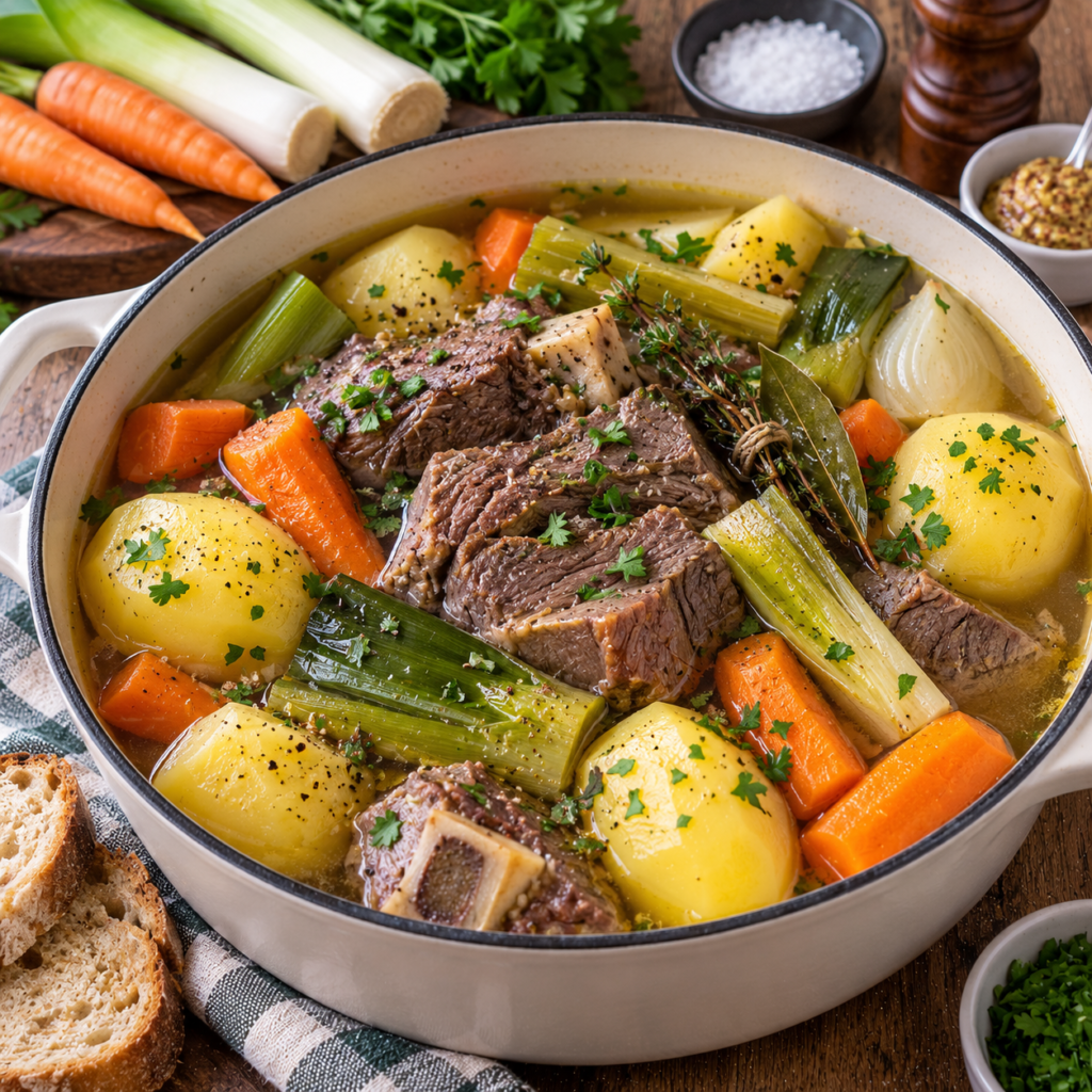 Pot-au-feu léger de bœuf aux légumes