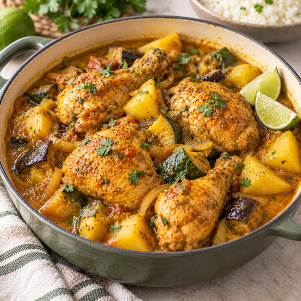 Colombo de poulet aux épices créoles