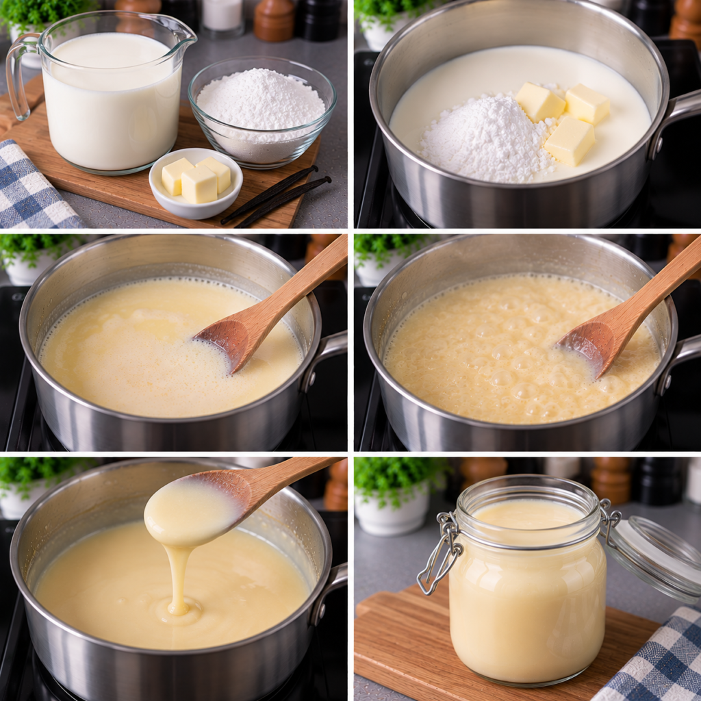 Lait concentré maison avec 3 ingrédients