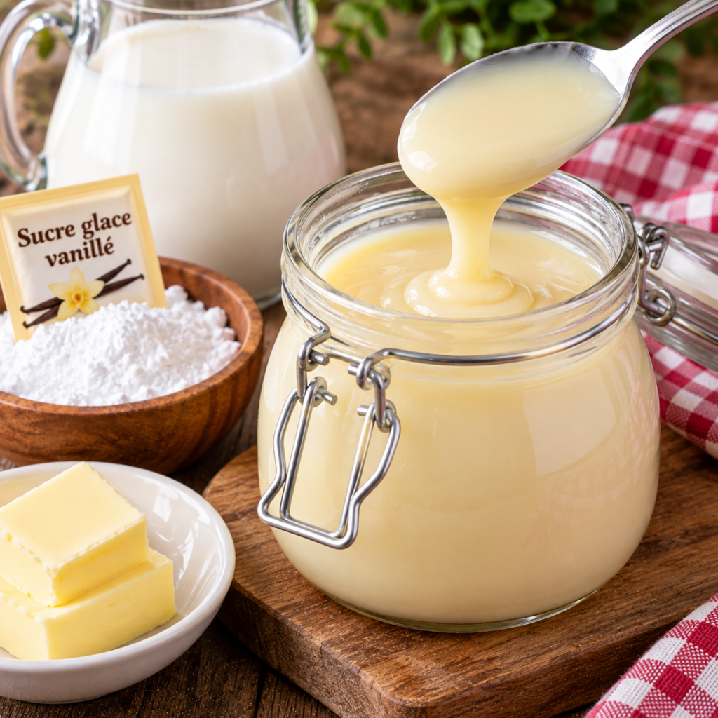 Lait concentré maison avec 3 ingrédients