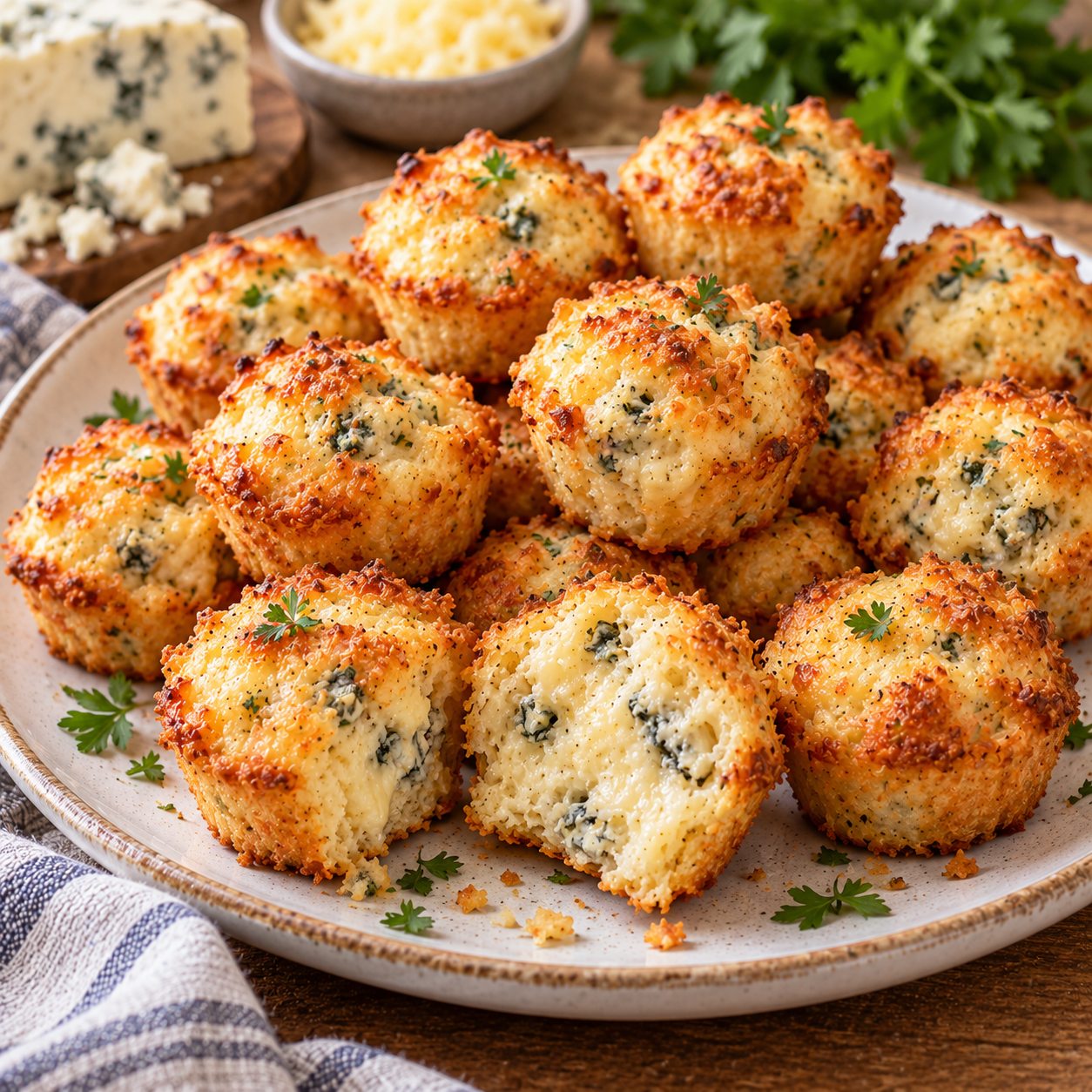 Petits bouchons au roquefort