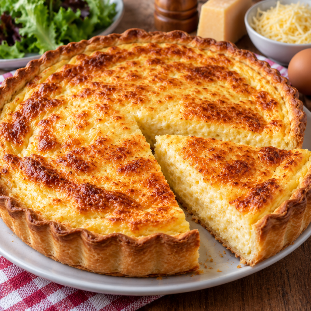 Quiche soufflée au fromage
