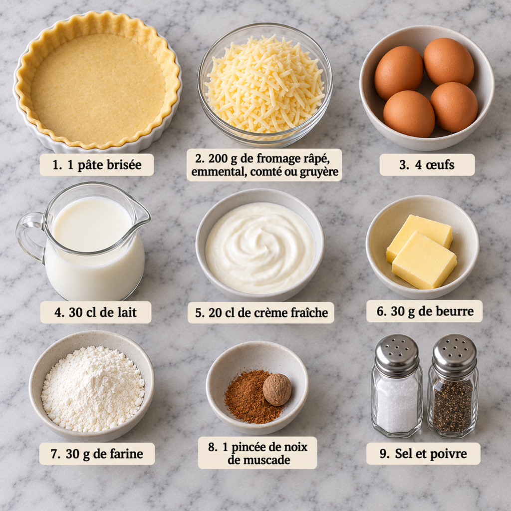 Quiche soufflée au fromage