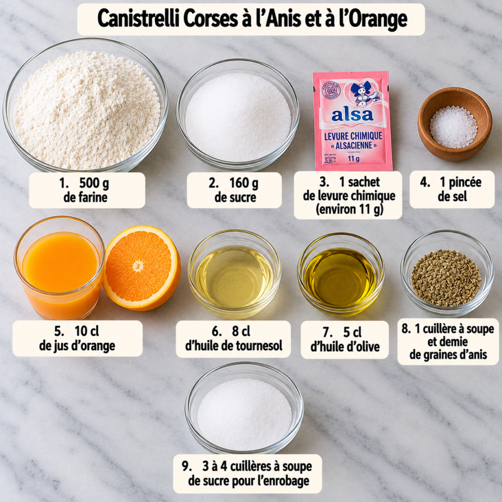 Canistrelli Corses à l’Anis et à l’Orange