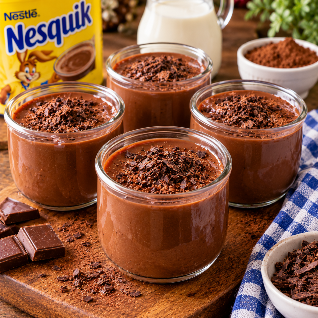 Crèmes Dessert au Nesquik Maison