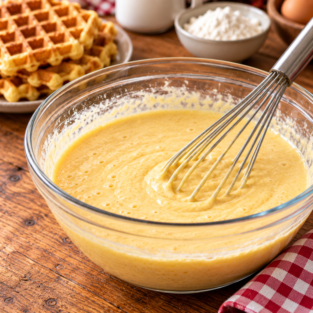 Pâte à gaufre maison sans repos