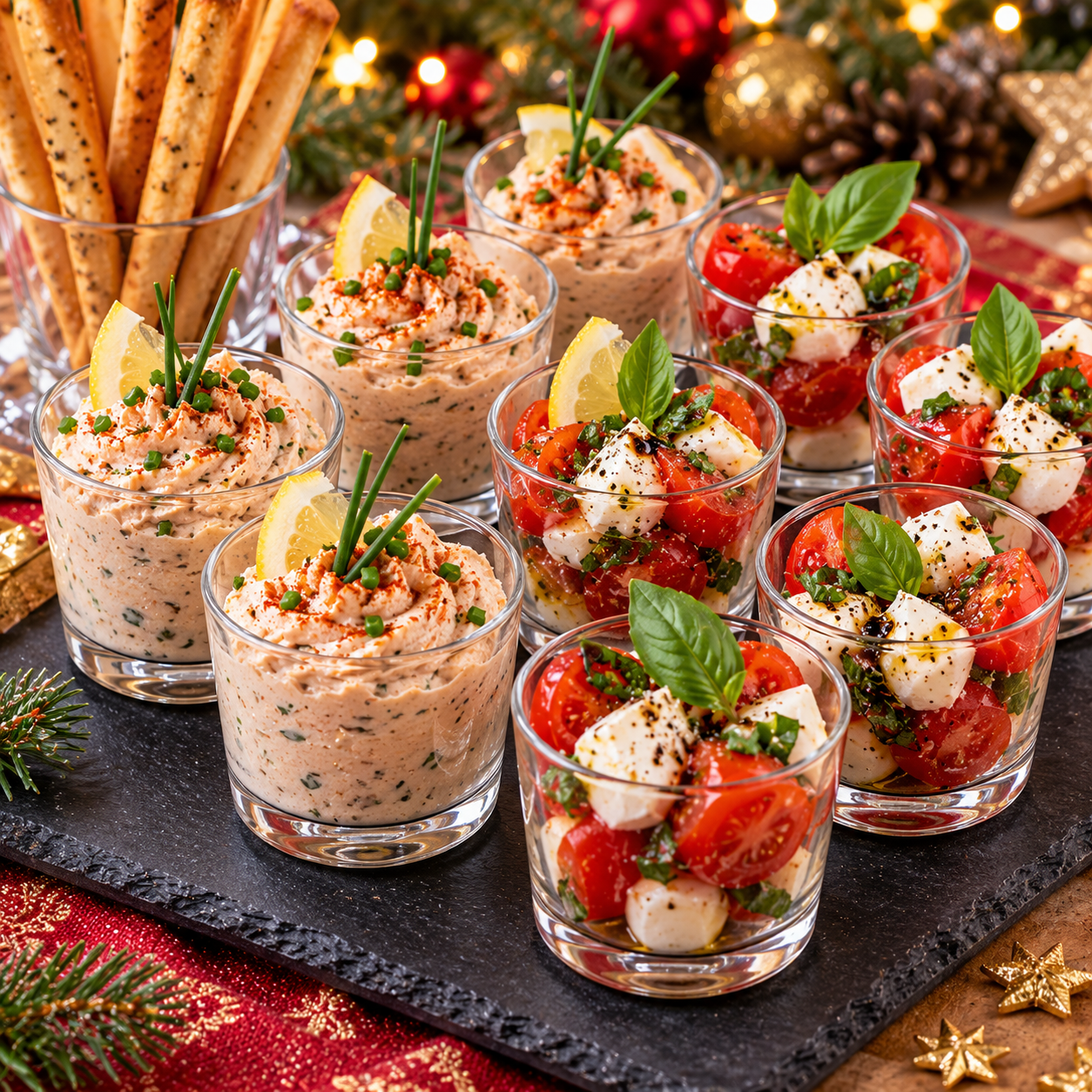 verrines de Noël au thon