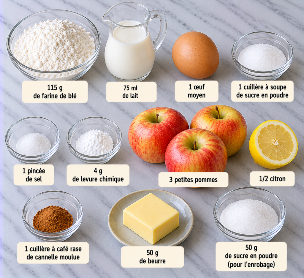 beignets de pommes à la poêle