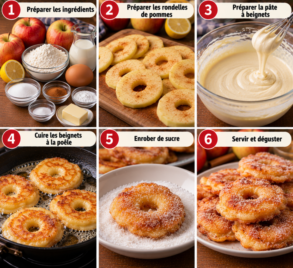 beignets de pommes à la poêle