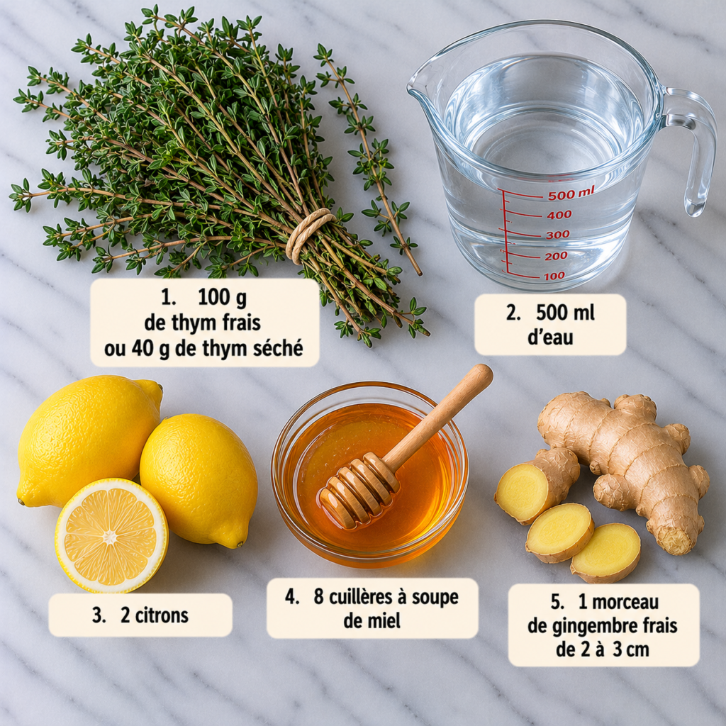 Sirop de Thym Maison