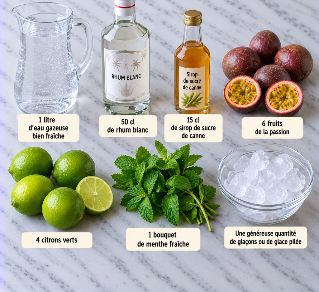 Mojito au Fruit de la Passion