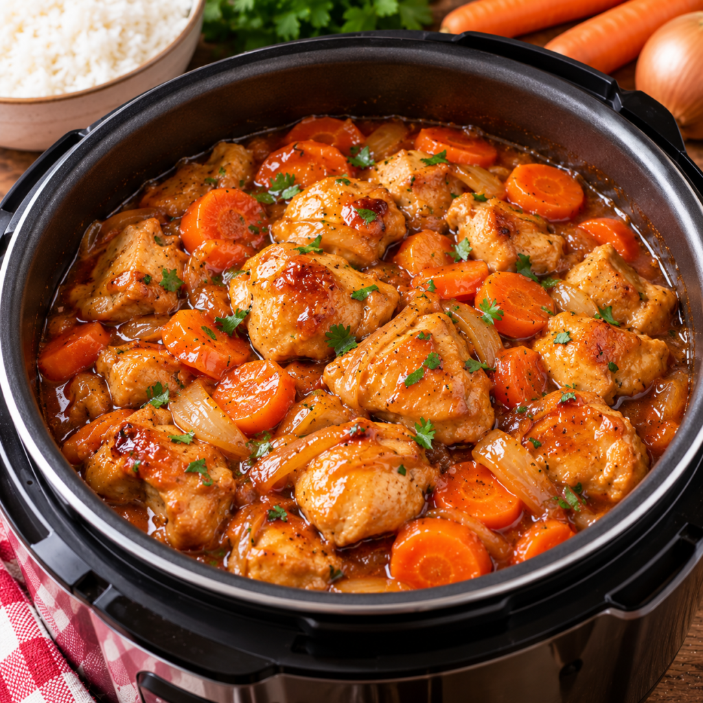 Poulet sucré-salé au Cookeo