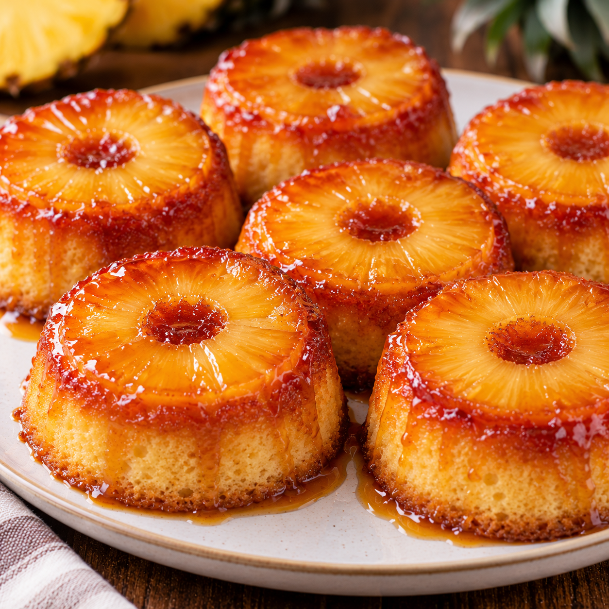 Petits Moelleux Renversés à l’Ananas et Mascarpone
