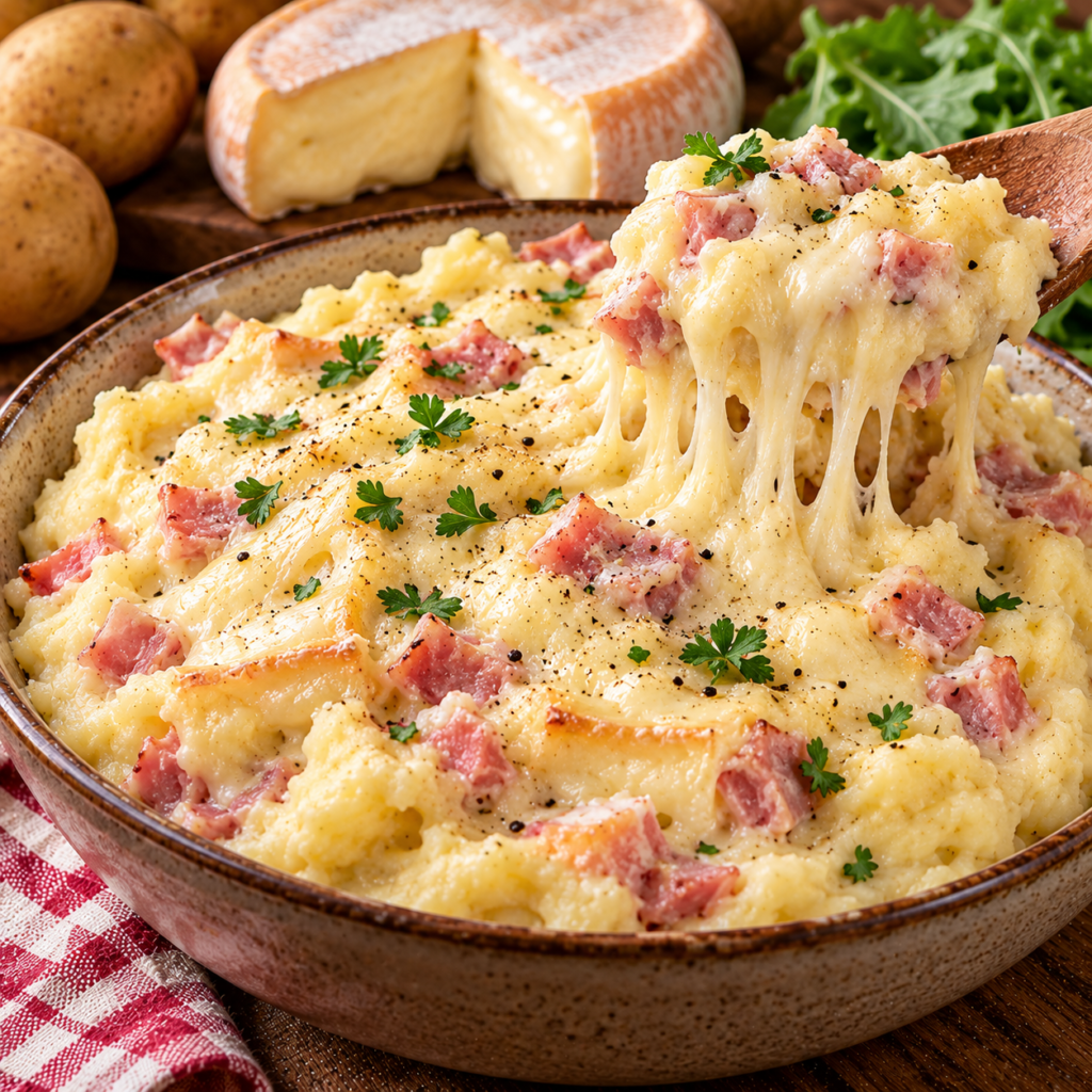 Purée Savoyarde au Reblochon et Jambon