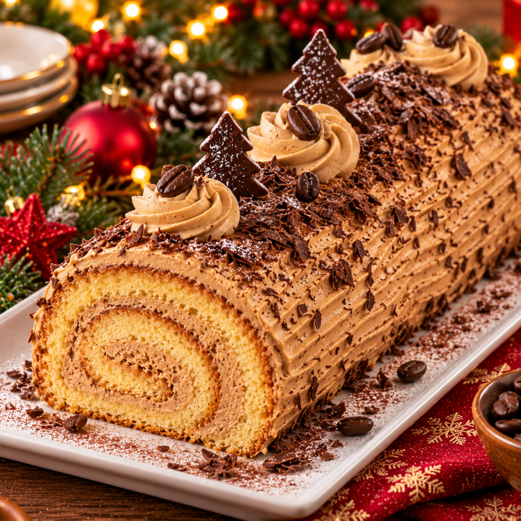 Bûche Pâtissière au Café