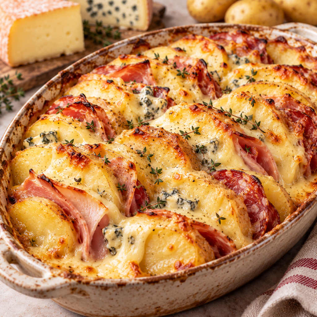 Tian de raclette fondant