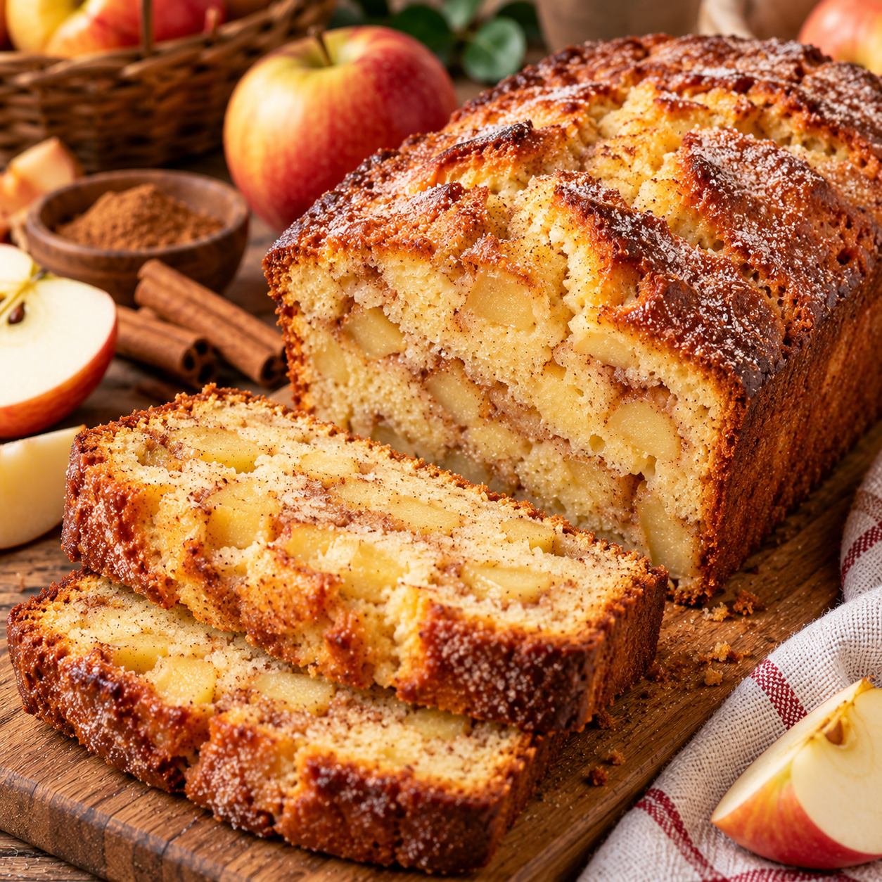 Cake pomme cannelle à l’ancienne