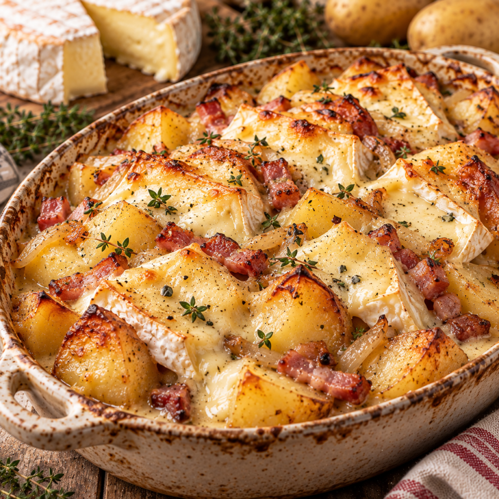 Truffade au camembert et lardons