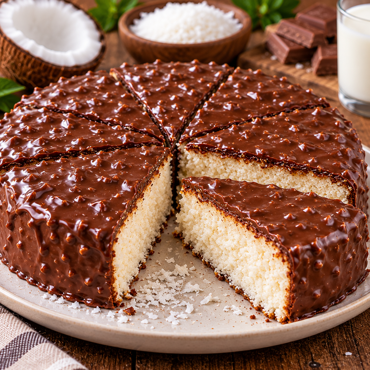 Gâteau Bounty Maison Coco Chocolat