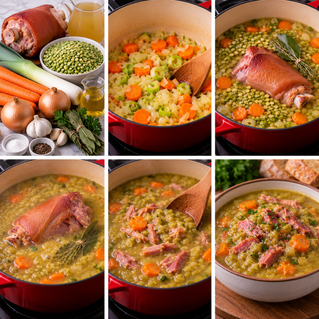 Soupe de Pois Cassés au Jambon Fumé